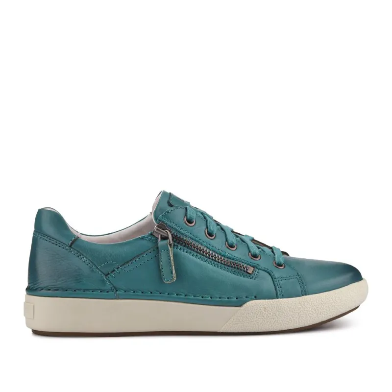 All-Leather Dual-Fastening Trainers - JOSEF41511 / 327 240 - Blue sold by Jones Bootmaker