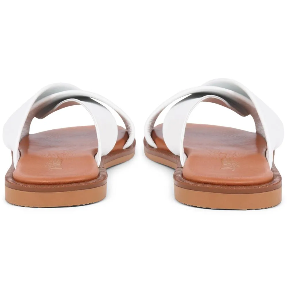 Hazelle Flat Mule Sandals - HAZELLE / 325 227 - White sold by Jones Bootmaker product image thumbnail 3
