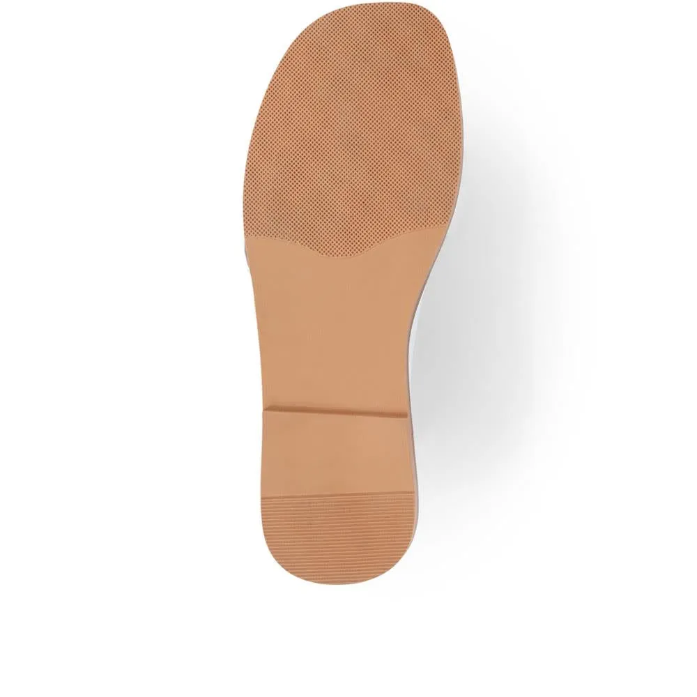 Hazelle Flat Mule Sandals - HAZELLE / 325 227 - White sold by Jones Bootmaker product image thumbnail 4