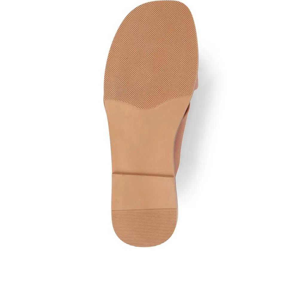 Hazelle Flat Mule Sandals - HAZELLE / 325 227 - Tan sold by Jones Bootmaker product image thumbnail 4