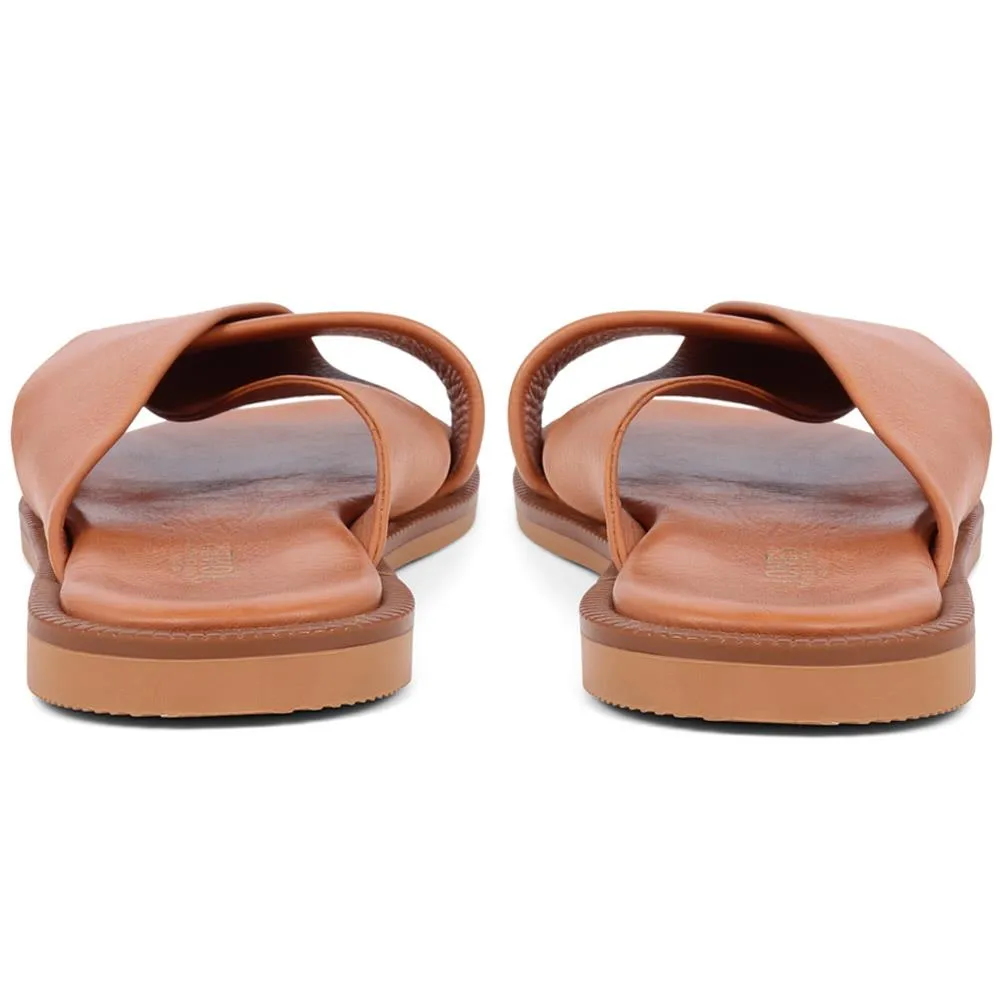 Hazelle Flat Mule Sandals - HAZELLE / 325 227 - Tan sold by Jones Bootmaker product image thumbnail 3