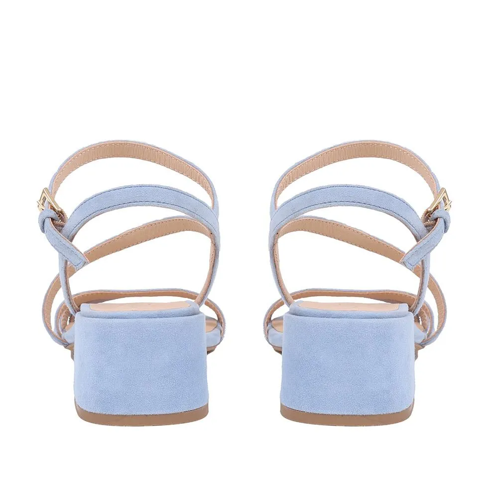 Ginette2 Heeled Leather Sandals - GINETTE2 / 325 061 - Pale Blue sold by Jones Bootmaker product image thumbnail 3