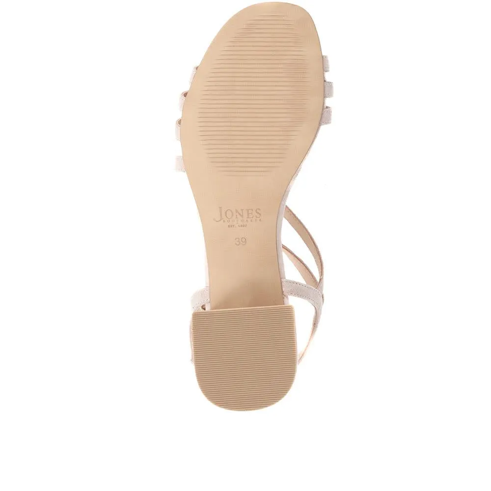 Ginette2 Heeled Leather Sandals - GINETTE2 / 325 061 - Beige sold by Jones Bootmaker product image thumbnail 4