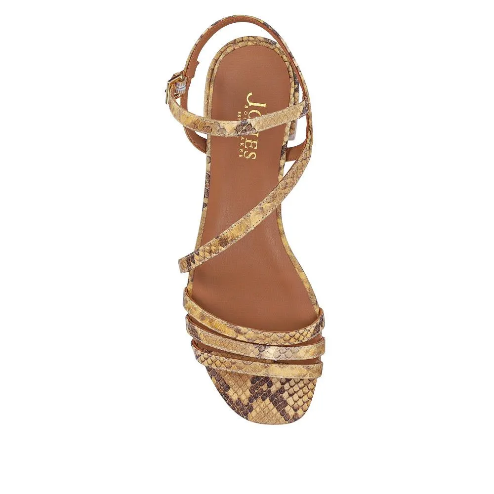 Ginette2 Heeled Leather Sandals - GINETTE2 / 325 061 - Snake sold by Jones Bootmaker product image thumbnail 4