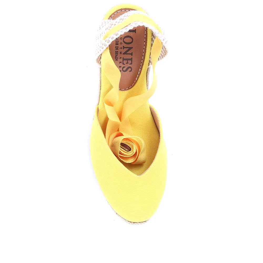 Alyssa Wedge Espadrille Sandals - ALYSSA / 320 328 - Yellow sold by Jones Bootmaker product image thumbnail 4