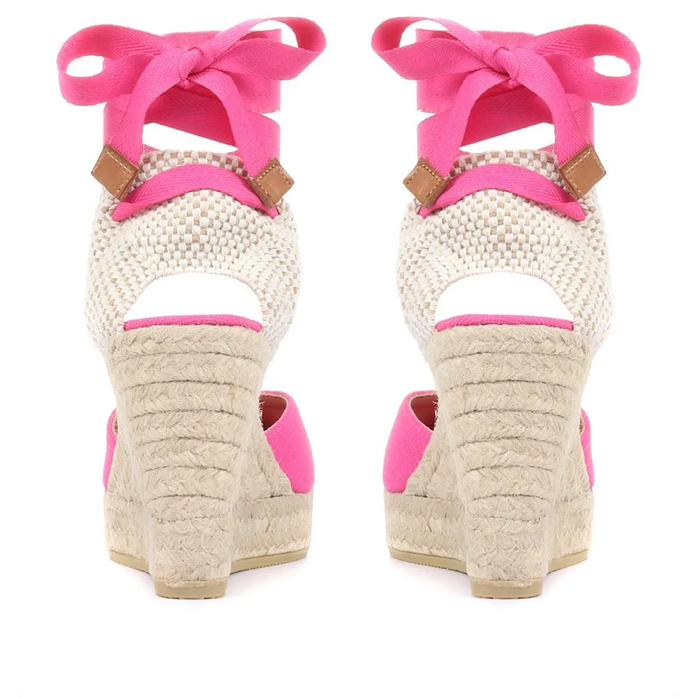Alyssa Wedge Espadrille Sandals - ALYSSA / 320 328 - Pink sold by Jones Bootmaker product image thumbnail 3