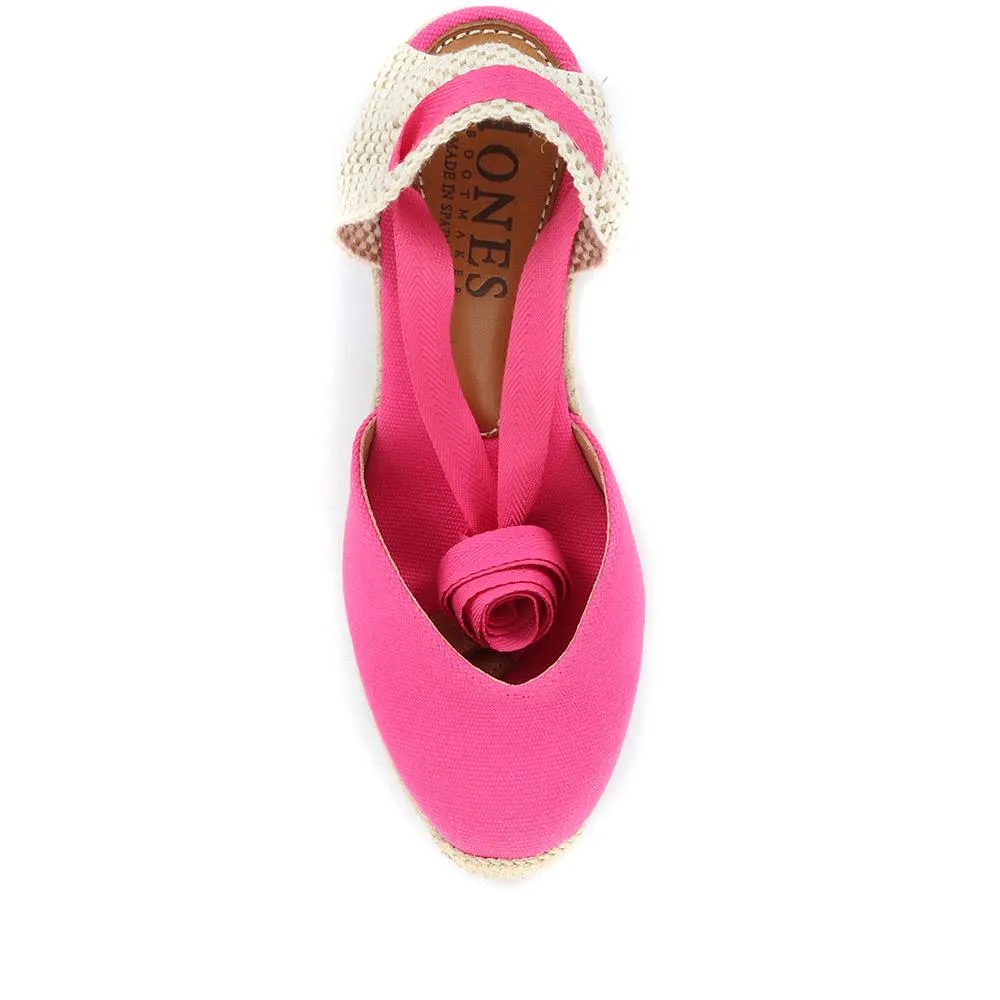 Alyssa Wedge Espadrille Sandals - ALYSSA / 320 328 - Pink sold by Jones Bootmaker product image thumbnail 4