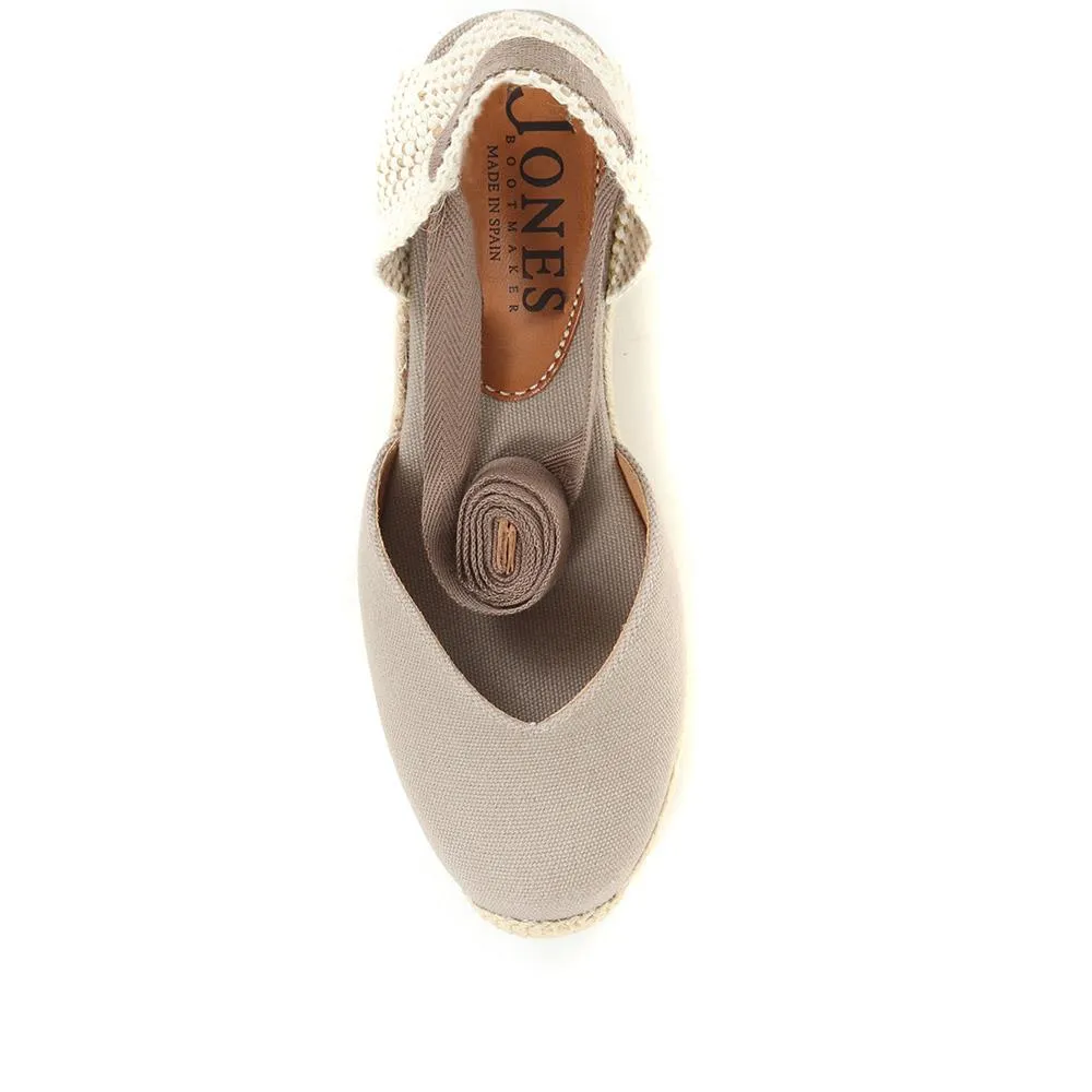 Alyssa Wedge Espadrille Sandals - ALYSSA / 320 328 - Grey sold by Jones Bootmaker product image thumbnail 4