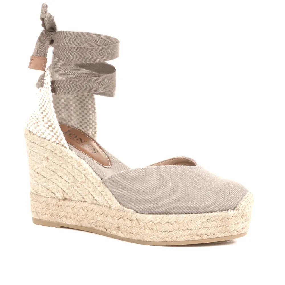 Alyssa Wedge Espadrille Sandals - ALYSSA / 320 328 - Grey sold by Jones Bootmaker product image thumbnail 2
