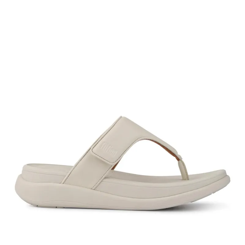 Wedge-Heeled Toe-Post Sandals - FITF41511 / 326 868 - Sand sold by Jones Bootmaker