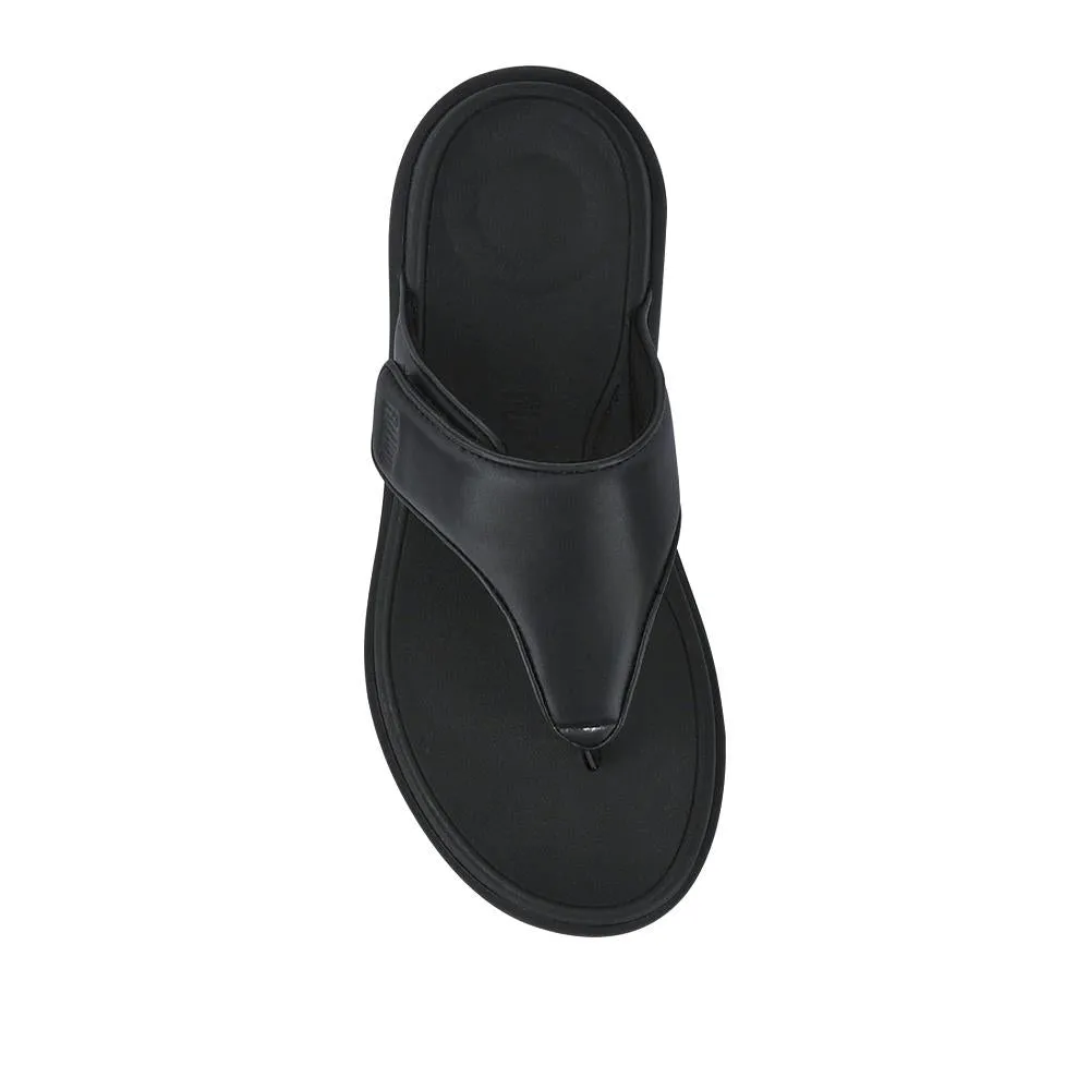 Wedge-Heeled Toe-Post Sandals - FITF41511 / 326 868 - Black sold by Jones Bootmaker product image thumbnail 4