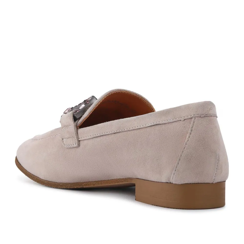 Buckle-Detailed Slip-On Shoes - SINO41503 / 327 603 - Taupe Suede sold by Jones Bootmaker product image thumbnail 3