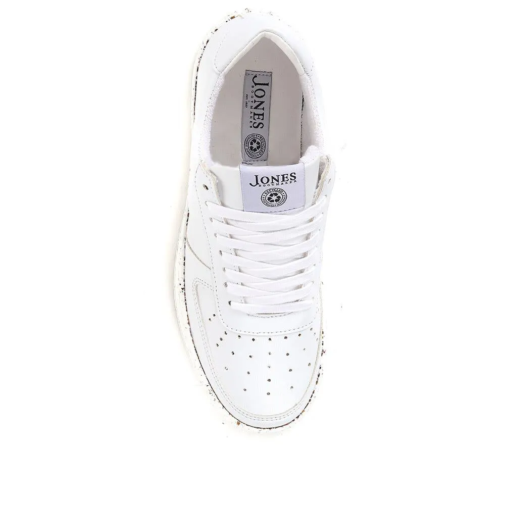 Tabbee Apple Leather Trainers - TABBEE / 323 517 - White sold by Jones Bootmaker product image thumbnail 4