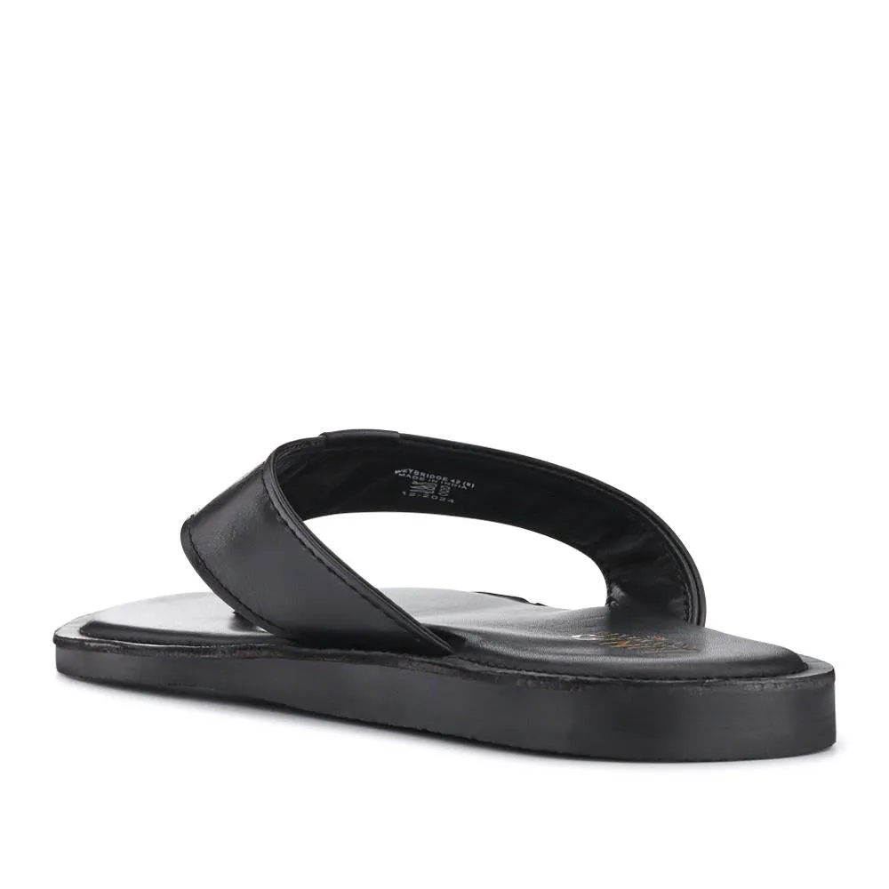 Weybridge Leather Toe-Post Sandals - WEYBRIDGE / 327 025 - Black sold by Jones Bootmaker product image thumbnail 3