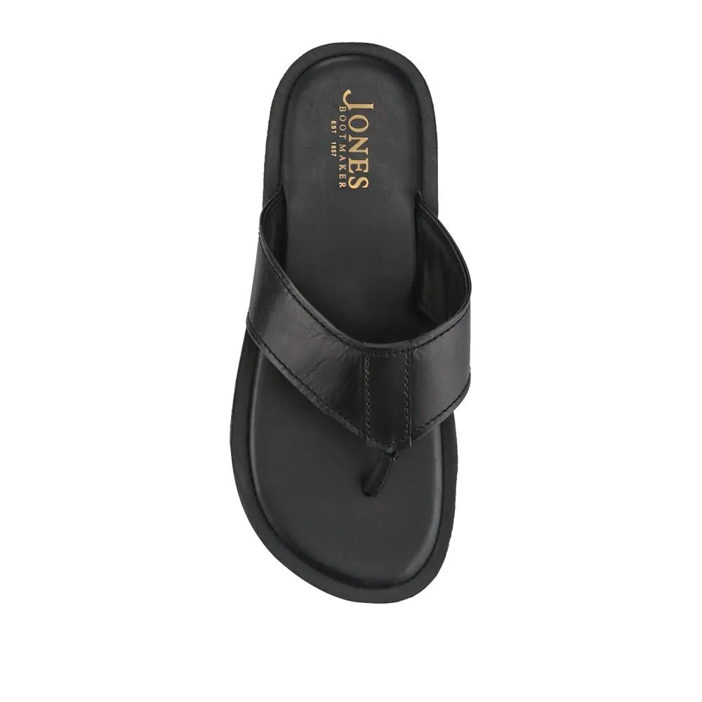 Weybridge Leather Toe-Post Sandals - WEYBRIDGE / 327 025 - Black sold by Jones Bootmaker product image thumbnail 4