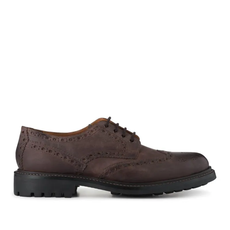 Bushwick1 Buffalo Leather Brogues - BUSHWICK1 / null - Espresso sold by Jones Bootmaker