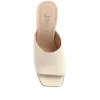 Dominica Leather Heeled Mules - DOMINICA / 323 833 - Cream sold by Jones Bootmaker