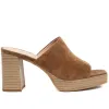 Dominica Leather Heeled Mules - DOMINICA / 323 833 - Sand sold by Jones Bootmaker