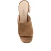 Dominica Leather Heeled Mules - DOMINICA / 323 833 - Sand sold by Jones Bootmaker