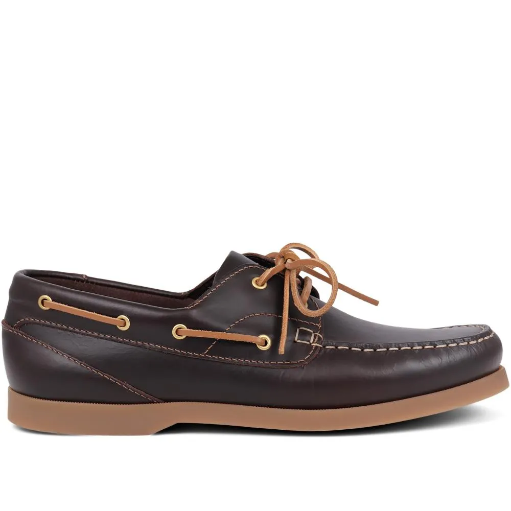 Parsons Leather Boat Shoes - PARSONS / 320 153 - Brown sold by Jones Bootmaker product image thumbnail 4