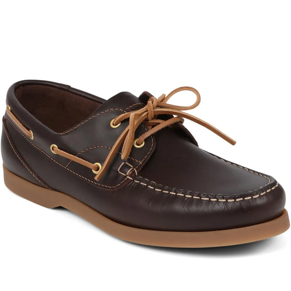Parsons Leather Boat Shoes - PARSONS / 320 153 - Brown sold by Jones Bootmaker product image thumbnail 2