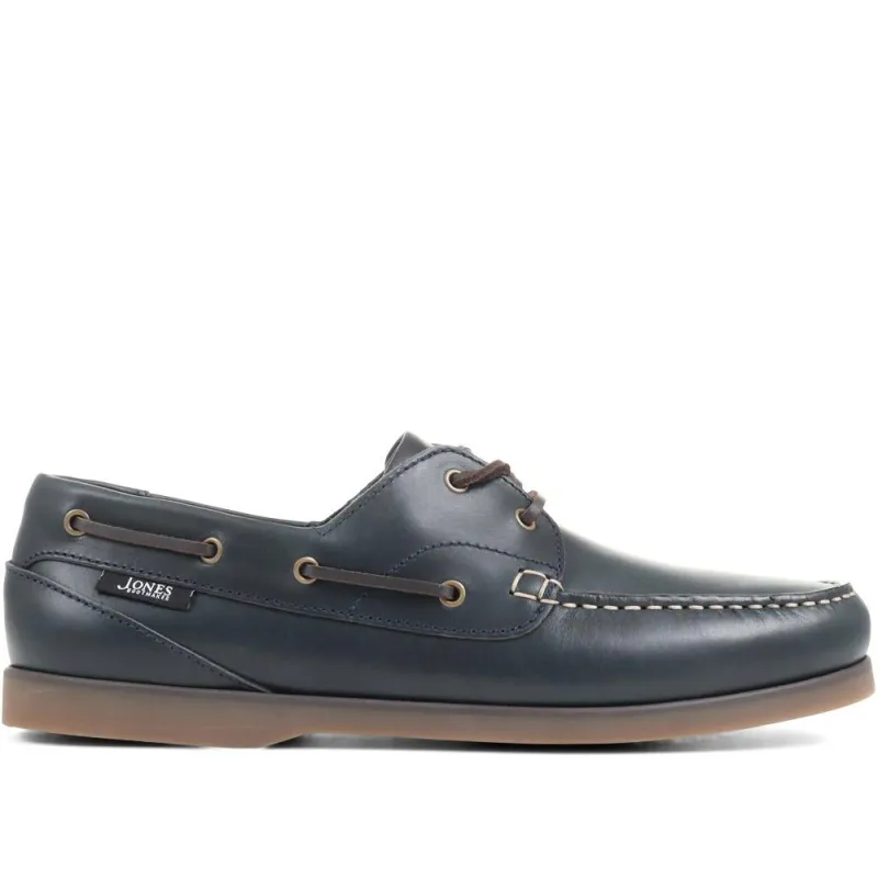 Parsons Leather Boat Shoes - PARSONS / 320 153 - Navy sold by Jones Bootmaker