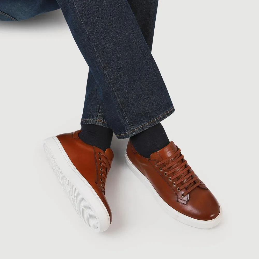 Simon Leather Men's Trainers - SIMON / 319 270 - Tan sold by Jones Bootmaker product image thumbnail 5