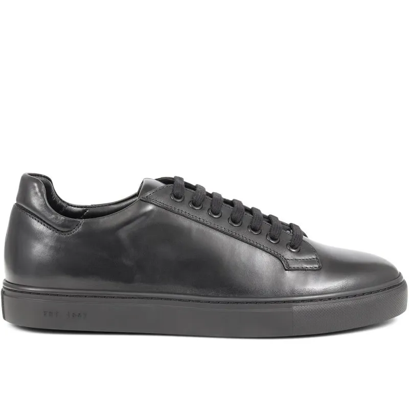 Simon Leather Men's Trainers - SIMON / 319 270 - Black-Black sold by Jones Bootmaker