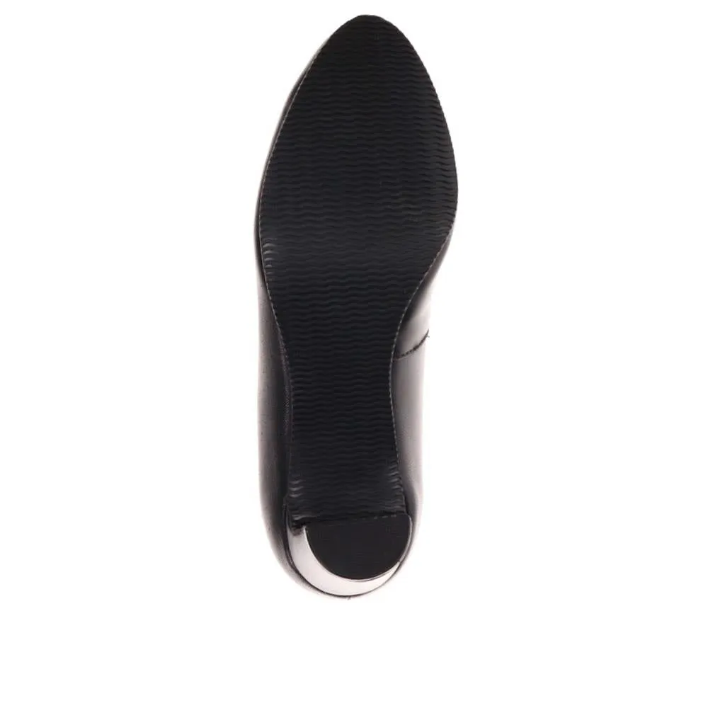 ZoeyWide Leather Court Shoes - ZOEYWIDE / 325 774 - Black Leather sold by Jones Bootmaker product image thumbnail 4