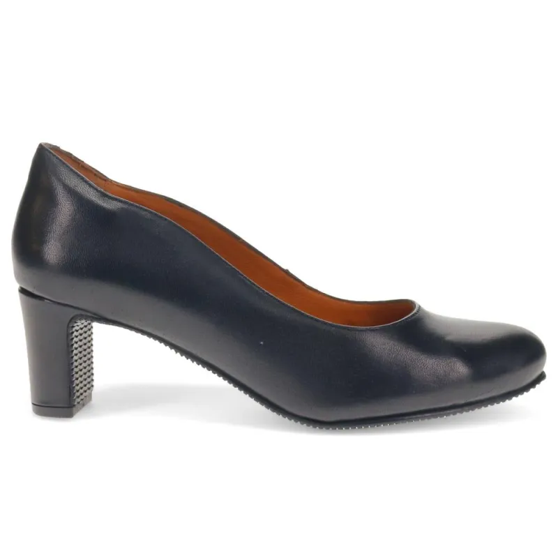 ZoeyWide Leather Court Shoes - ZOEYWIDE / 325 774 - Black Leather sold by Jones Bootmaker