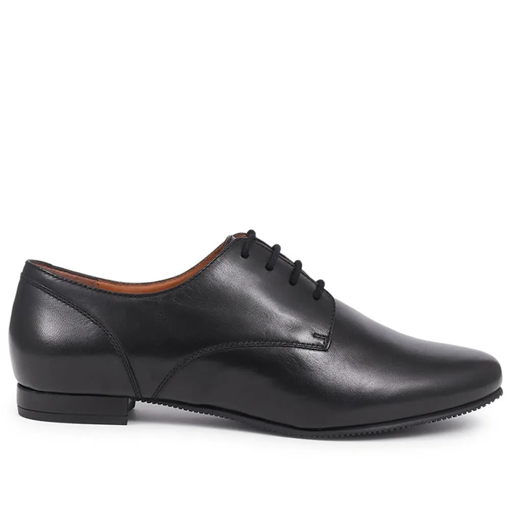 Tanaya Leather Derby Shoes - TANAYA / 325 770 - Black sold by Jones Bootmaker