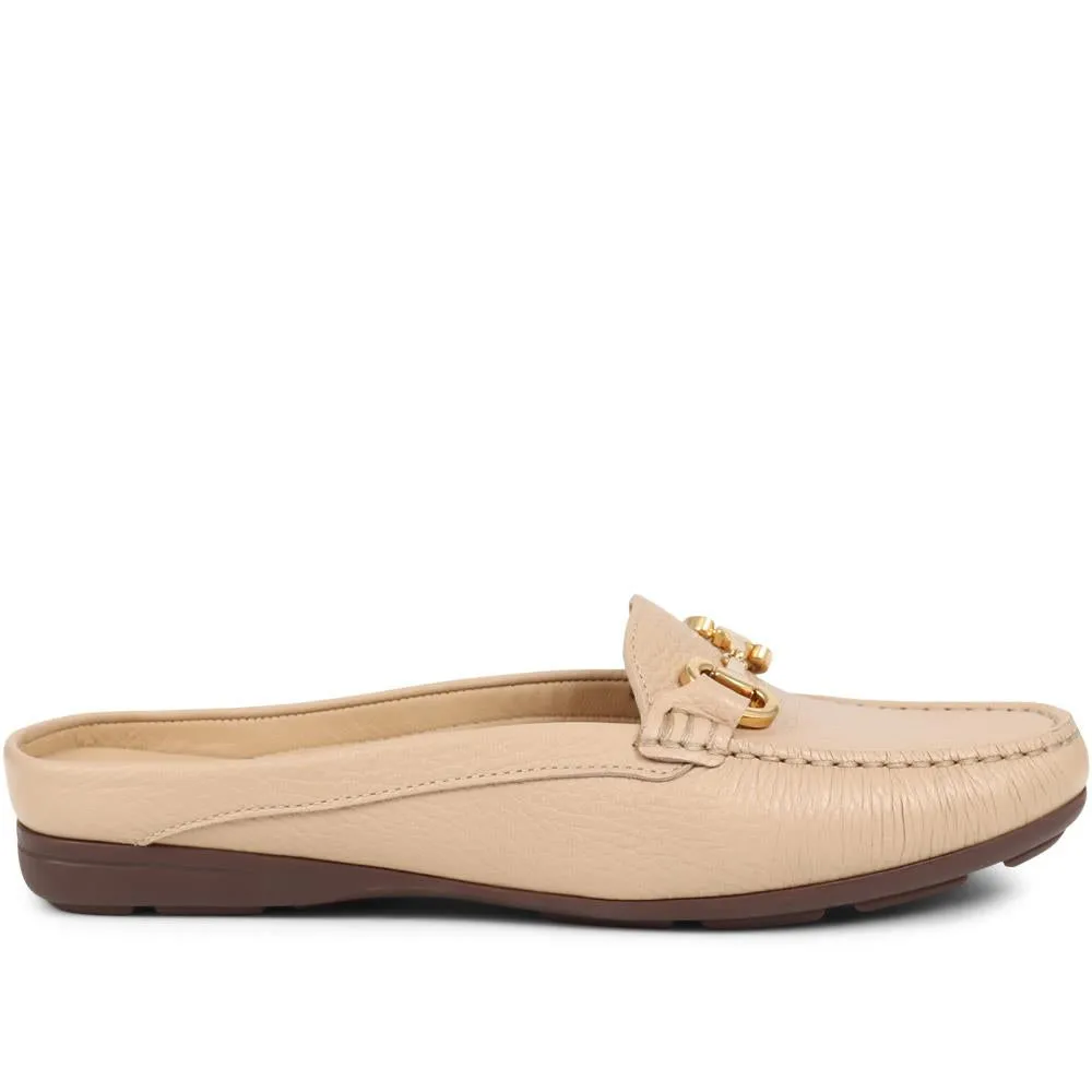 Tammi Leather Slip-Ons - TAMMI / 325 530 - Beige sold by Jones Bootmaker