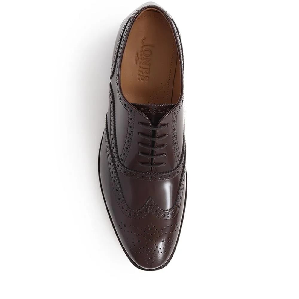 Martyn Leather Oxford Brogues - MARTYN / 325 750 - Dark Brown sold by Jones Bootmaker product image thumbnail 5