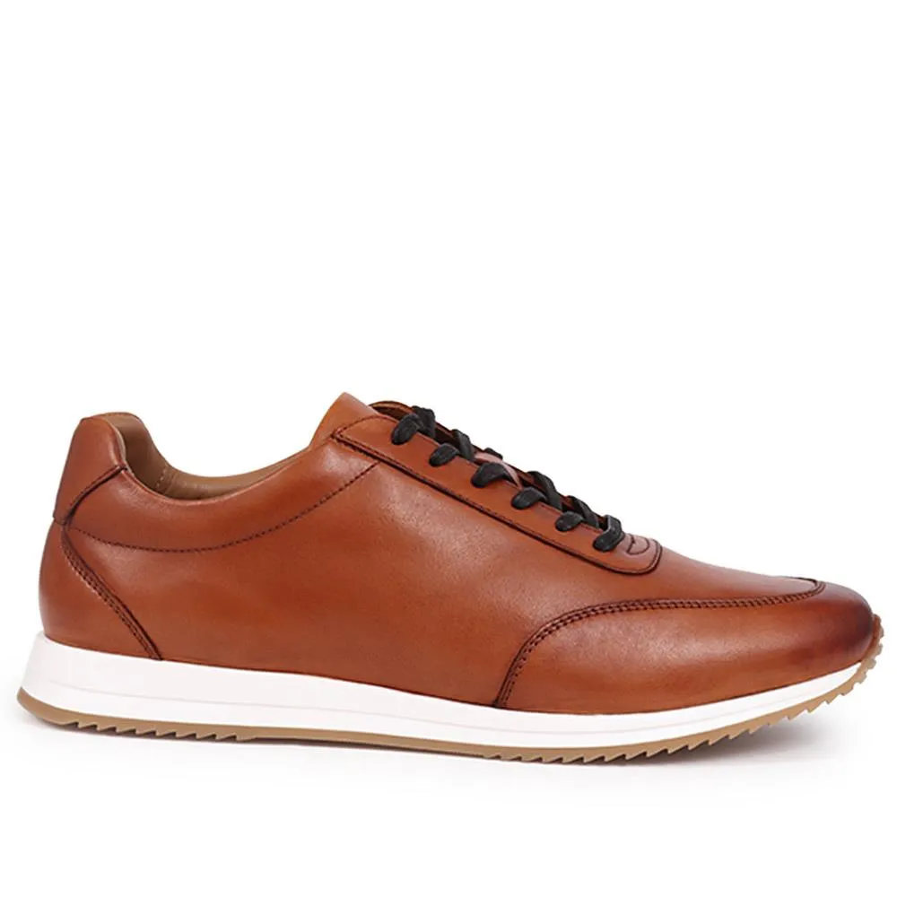 Southend2 Leather Trainers - SOUTHEND2 / 325 111 - Tan sold by Jones Bootmaker