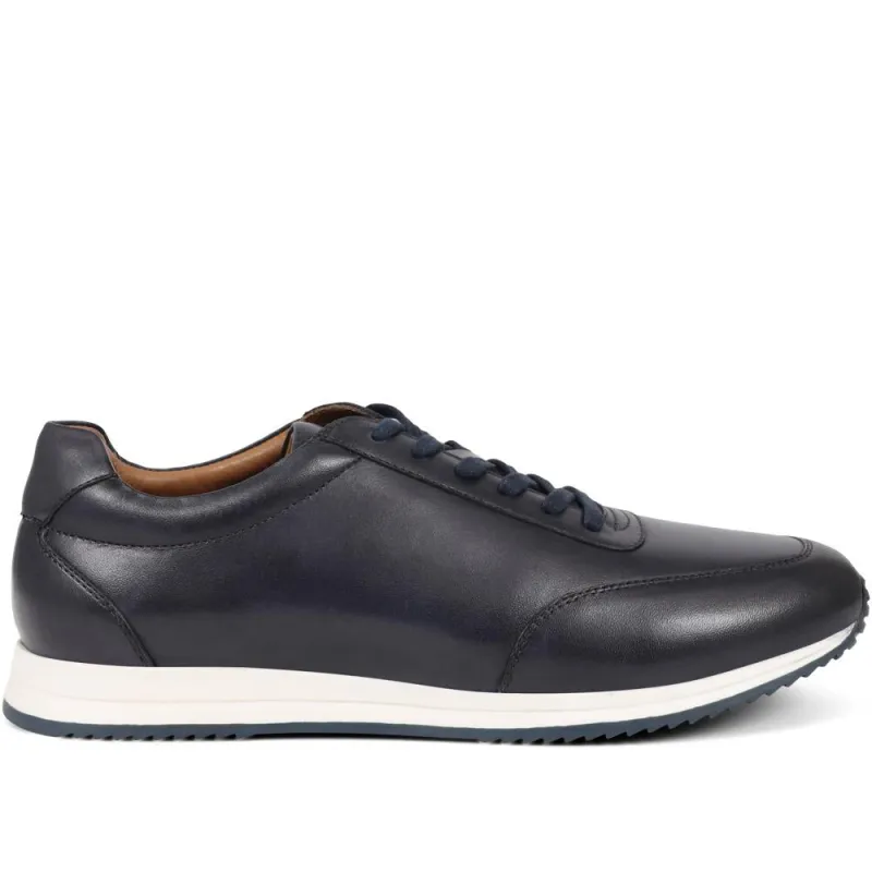 Southend2 Leather Trainers - SOUTHEND2 / 325 111 - Navy sold by Jones Bootmaker