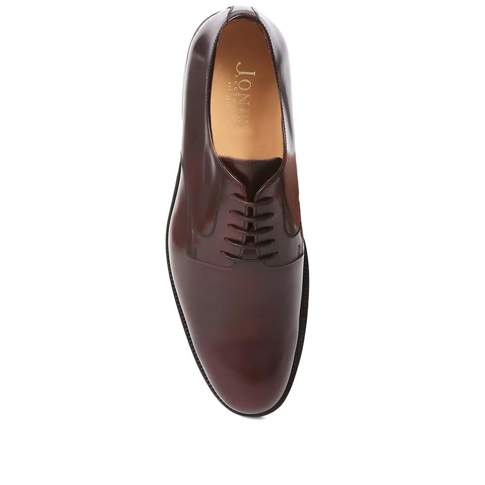 Cambridge Blake Stitched Leather Derby Shoes - CAMBRIDGE2 / 323 783 - Burgundy sold by Jones Bootmaker product image thumbnail 4