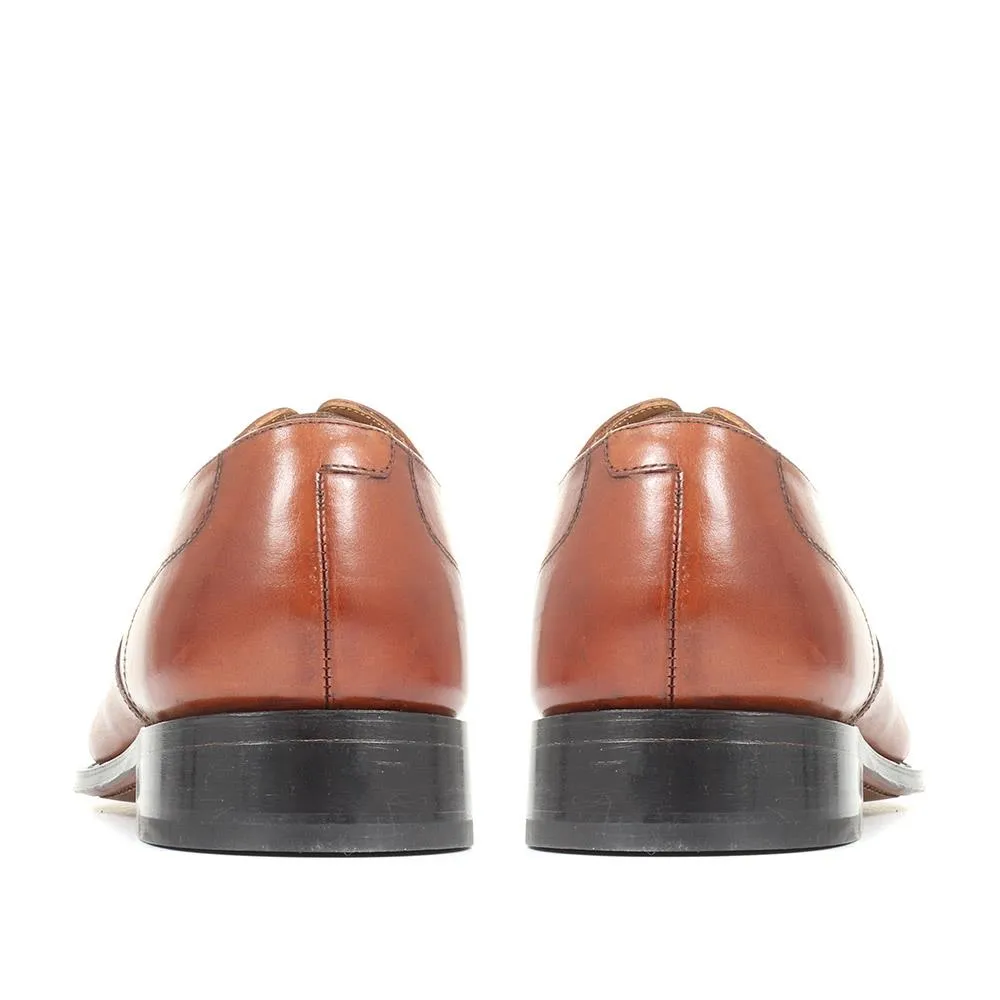 Barnet Goodyear Welted Leather Oxford Shoes - BARNET / 321 741 - Cognac sold by Jones Bootmaker product image thumbnail 3