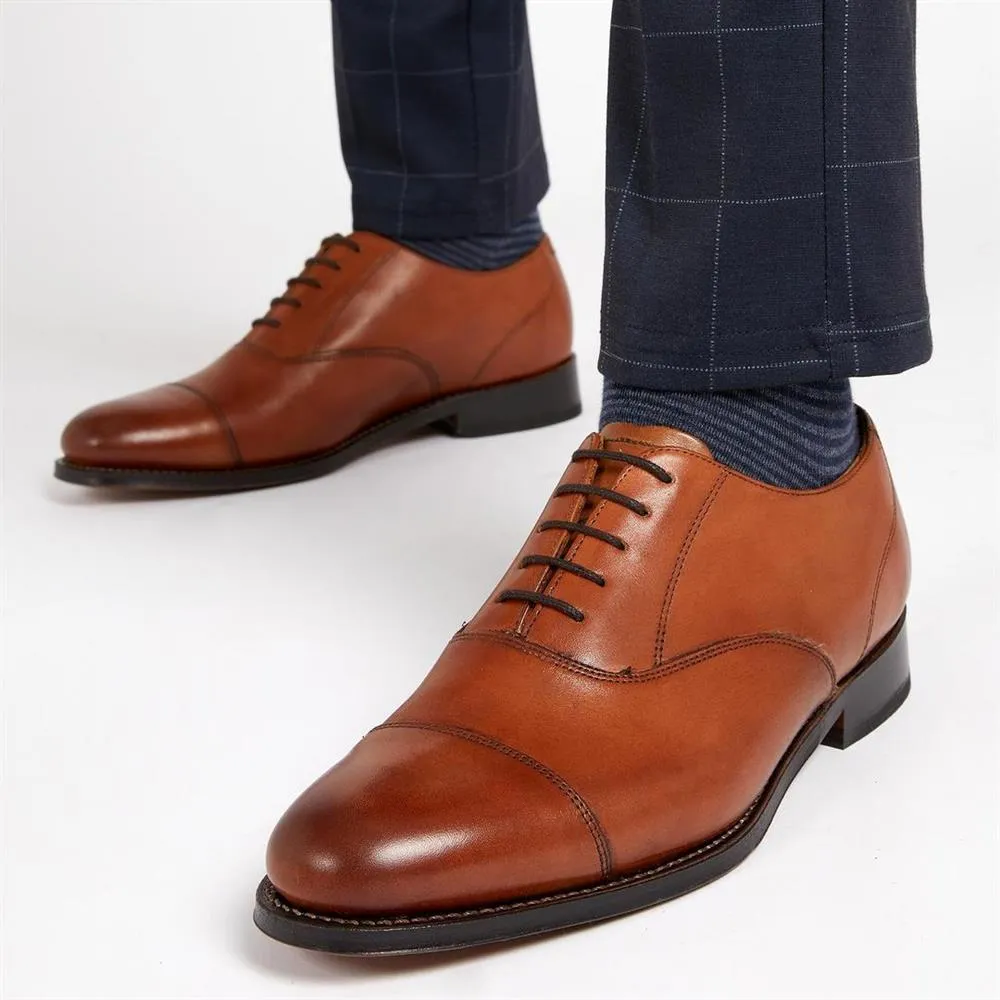 Barnet Goodyear Welted Leather Oxford Shoes - BARNET / 321 741 - Cognac sold by Jones Bootmaker product image thumbnail 5