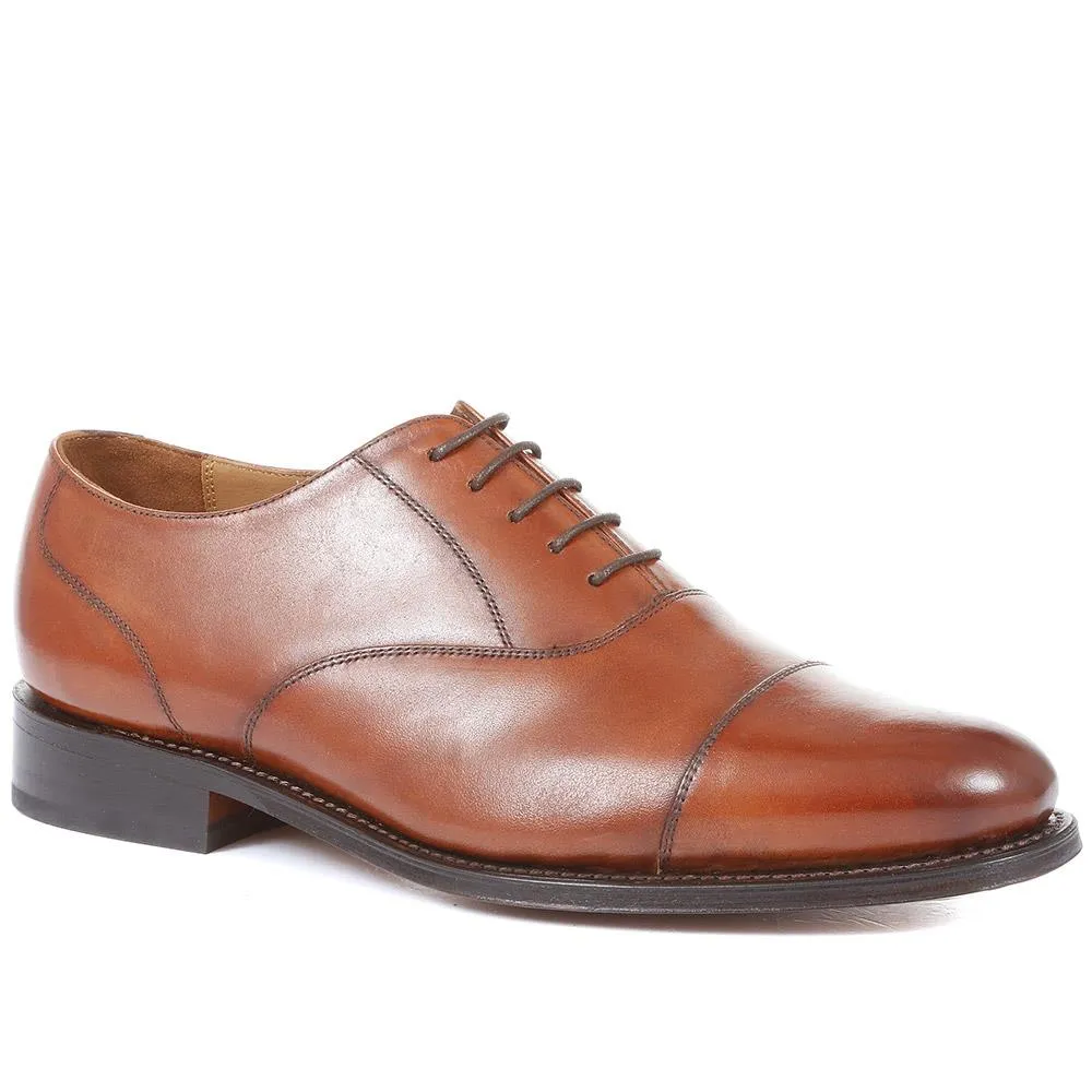 Barnet Goodyear Welted Leather Oxford Shoes - BARNET / 321 741 - Cognac sold by Jones Bootmaker product image thumbnail 2