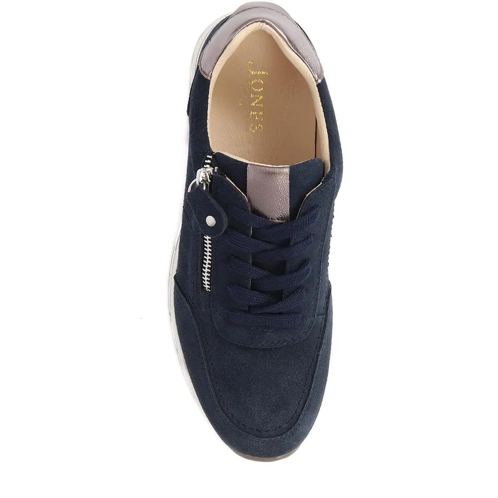 Antheia Leather Trainers - ANTHEIA / 325 134 - Navy sold by Jones Bootmaker product image thumbnail 5