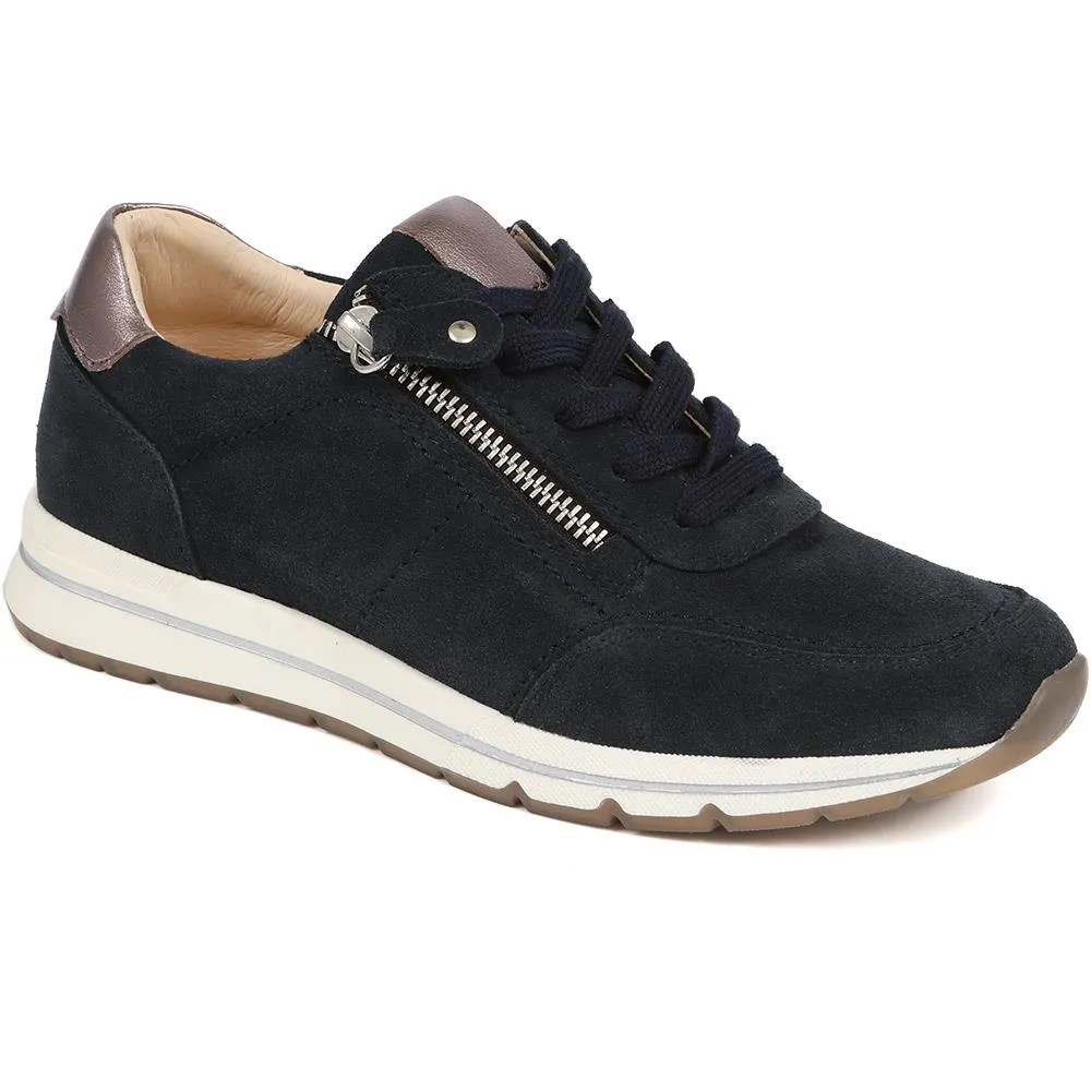 Antheia Leather Trainers - ANTHEIA / 325 134 - Navy sold by Jones Bootmaker product image thumbnail 2