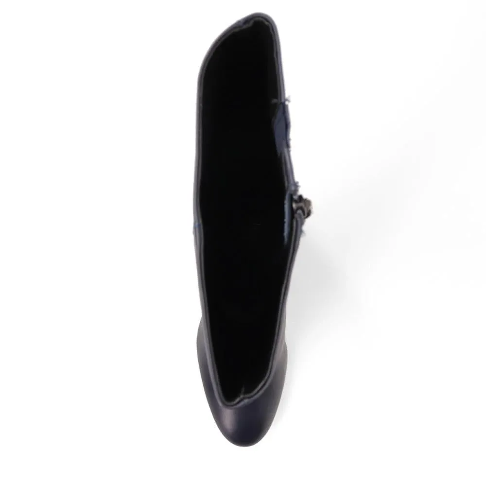 Neptune Medium Calf Fit Long Leather Boots - NEPTUNELONGM / 326 216 - Navy sold by Jones Bootmaker product image thumbnail 5