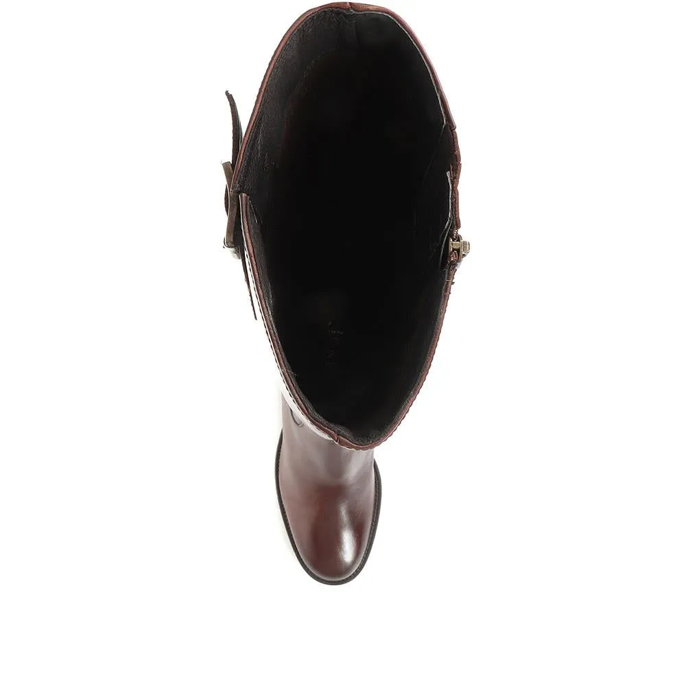 Cesena Medium Calf Fit Boots - CESENAM / 321 027 - Chocolate sold by Jones Bootmaker product image thumbnail 4