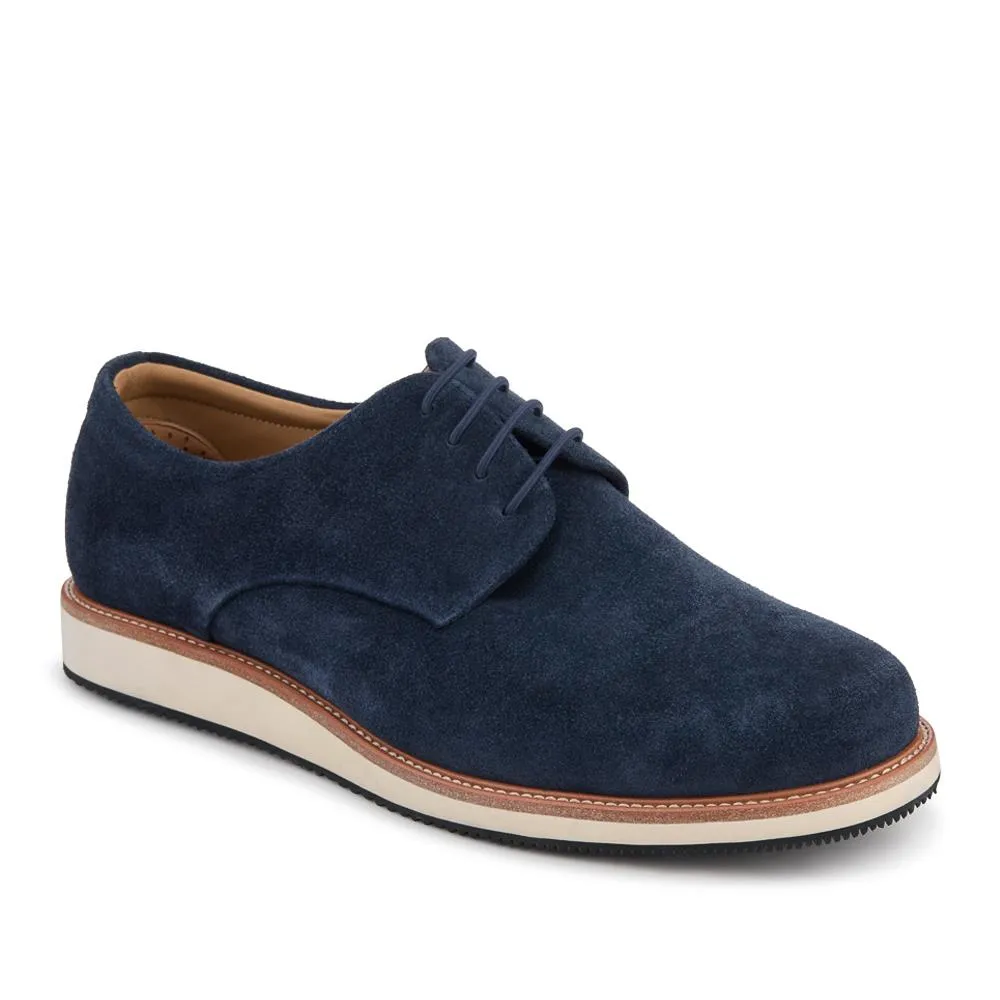Longfield Wide Fit Leather Lace Up Shoes - LONGFIELD / 328 100 - Navy Suede sold by Jones Bootmaker product image thumbnail 2