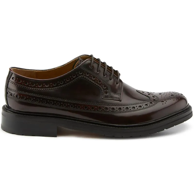 Middlesbrough Leather Brogues - MIDDLESBROUGH / 325 930 - Burgundy sold by Jones Bootmaker