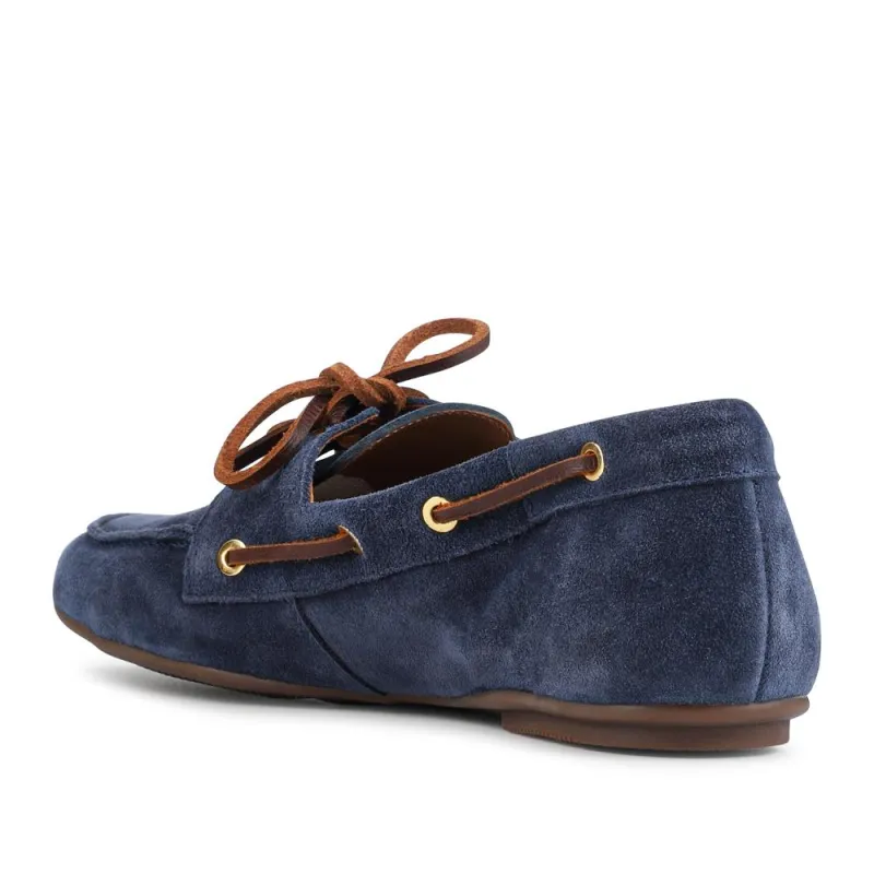 Perissa Leather Loafers - PERISSA / 328 377 - Navy Suede sold by Jones Bootmaker