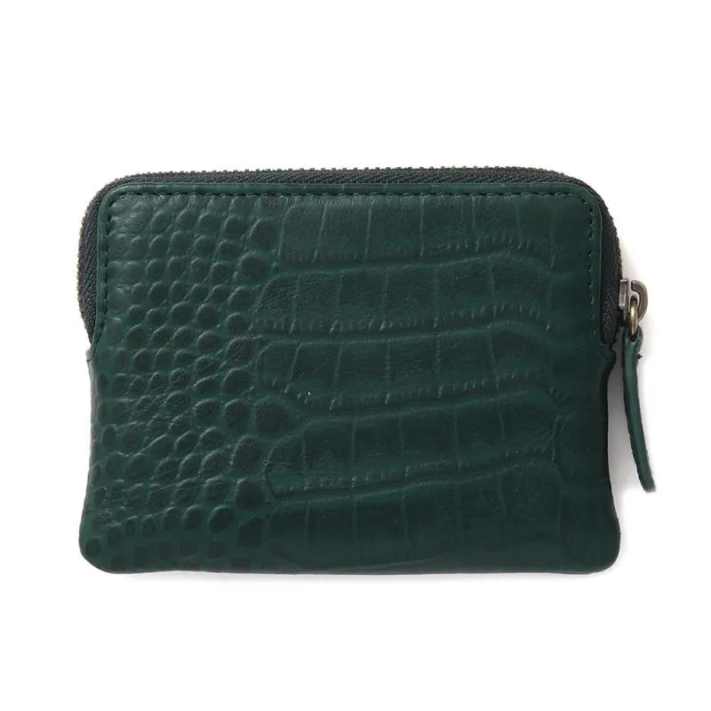 Oaklynn Leather Card Purse - OAKLYNN / 324 552 - Green Croc sold by Jones Bootmaker