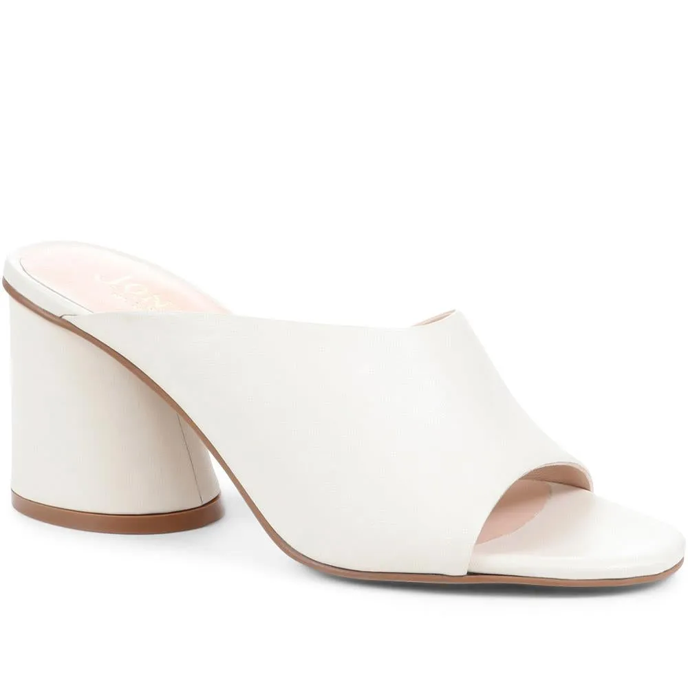 Lisetta Heeled Mules - LISETTA / 323 347 - Cream sold by Jones Bootmaker product image thumbnail 2
