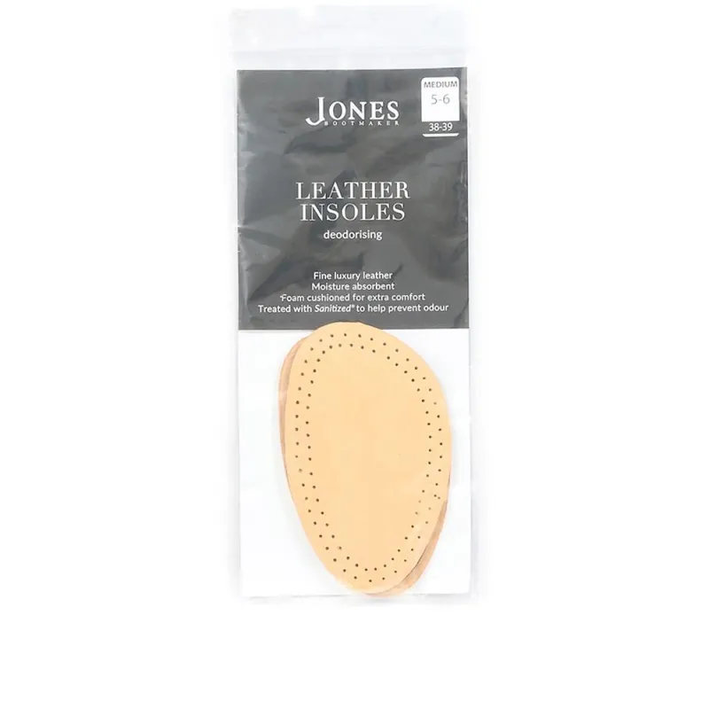 Deodorising Leather Half Insoles - LEATHERHALF - leatherhalf / null - Multi-Beige sold by Jones Bootmaker