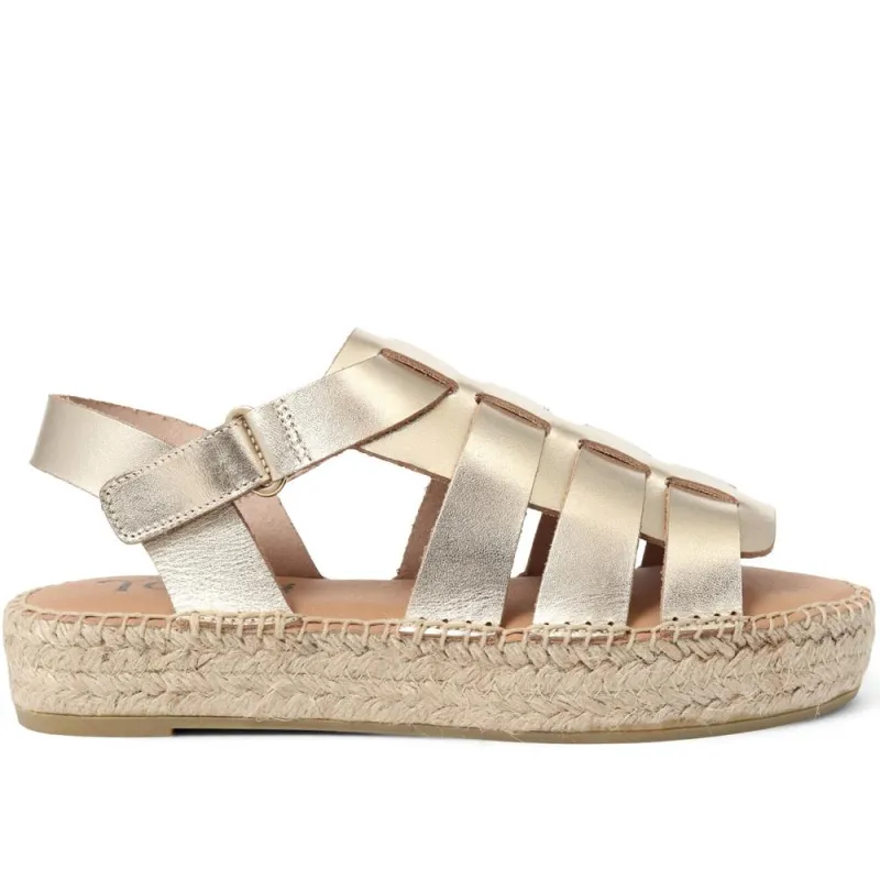 Belisa Gladiator Flatform Sandals - BELISA / 323 671 - Gold sold by Jones Bootmaker